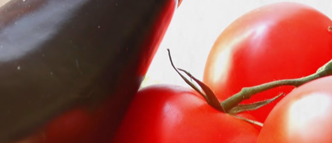 Aubergines Frites et Tomates