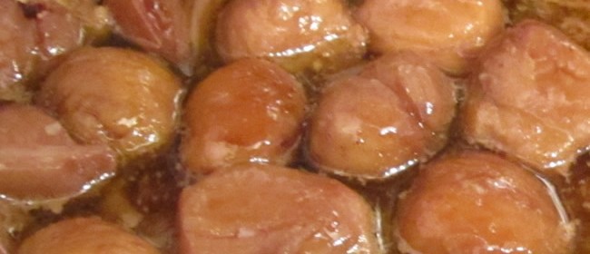 Marrons sautés et confits